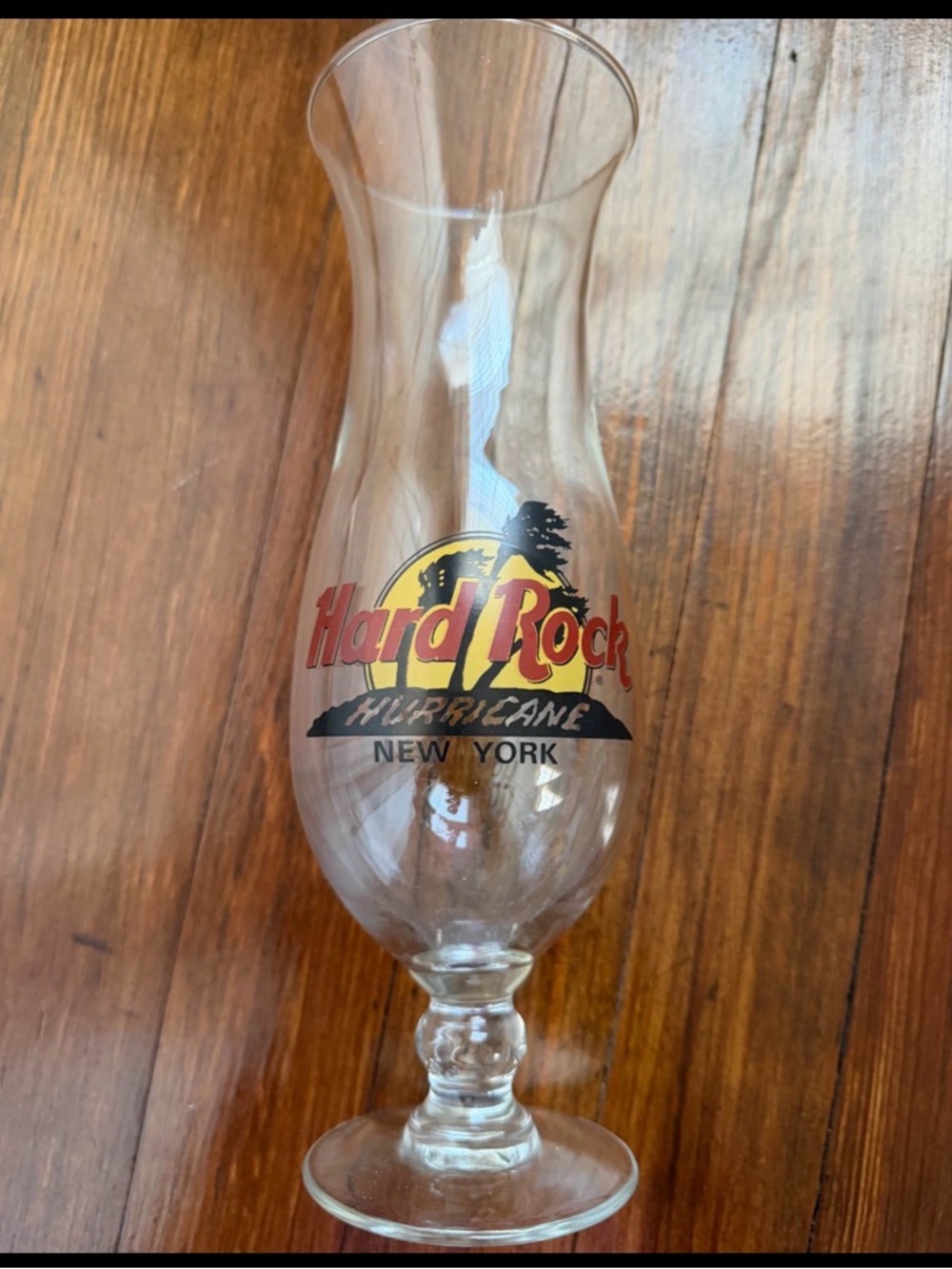 Hard Rock Cafe hurricane glass